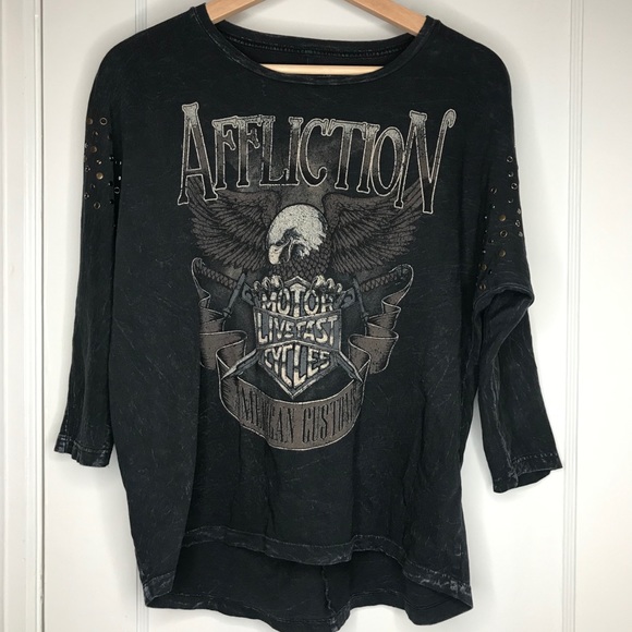 Affliction American Customs Motorcycle Shirt - Picture 2 of 6